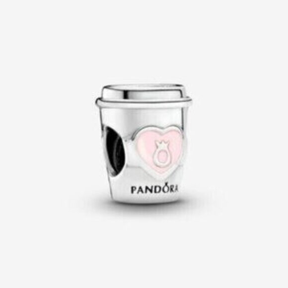 Pandora Take a Break Coffee Cup Charm - Picture 1 of 3